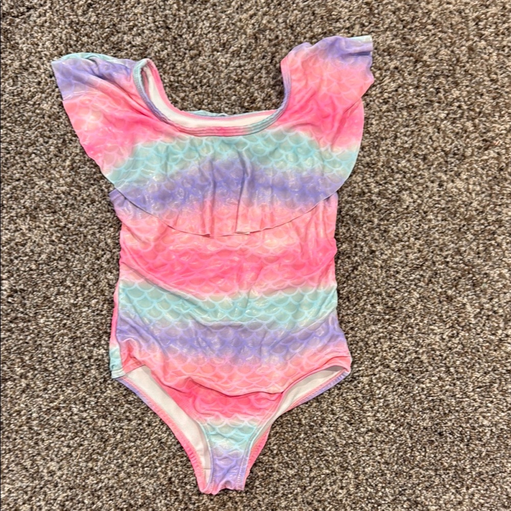 Catherine Malandrino Mermaid Colorful Kids One Piece Swimsuit